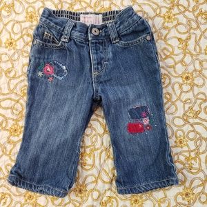 OshKosh B'gosh Denim Jeans with flower embroidery